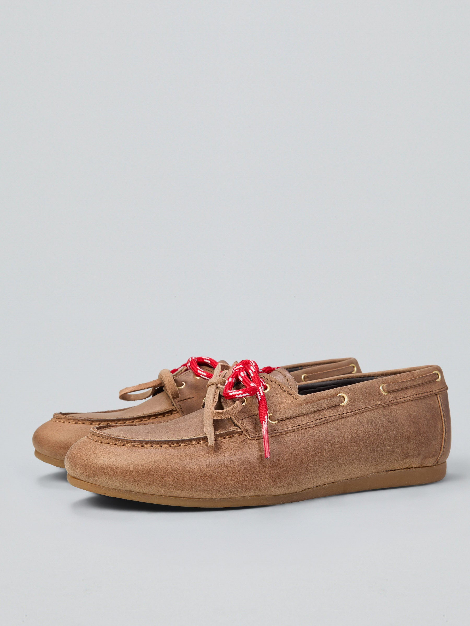 Leather boat moccasins