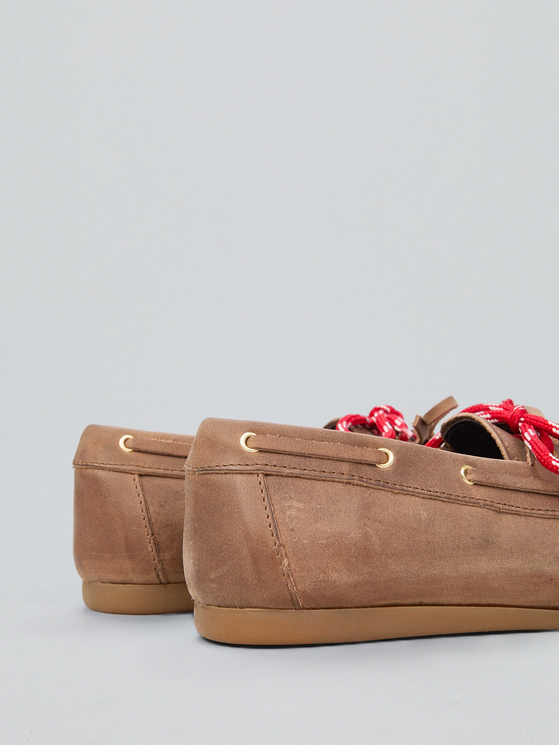 Leather boat moccasins