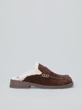 Suede Mule Loafers