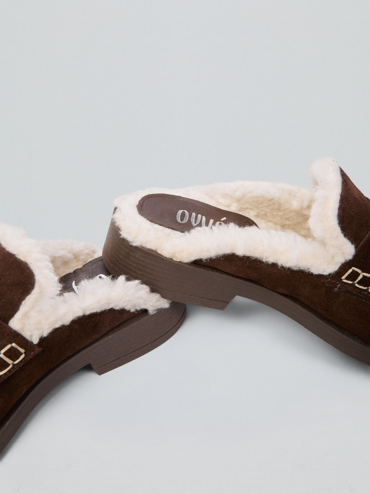 Suede Mule Loafers